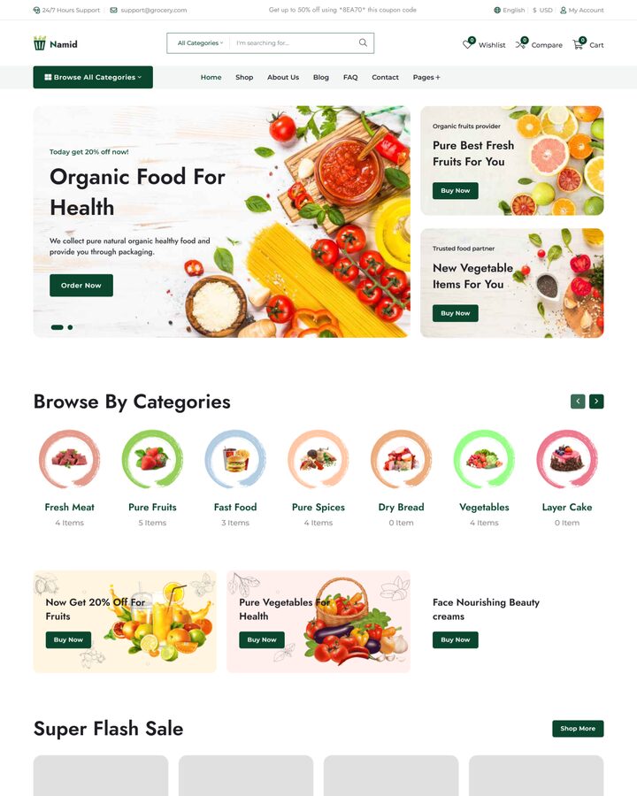 Grocery template
