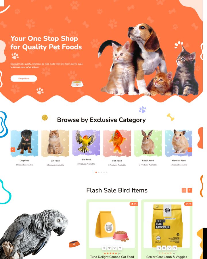 Pet Store template